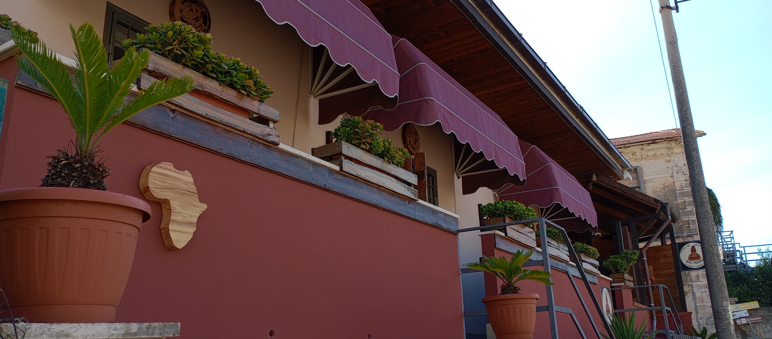 Terrazza e spazi aperti del Bed and Breakfast